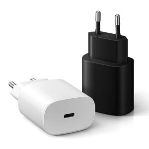 Black & White 25W GaN Charger for Samsung With EU,UK,US,AUS Plug