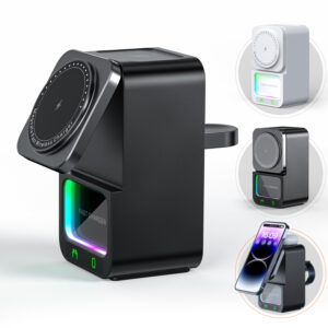 DH19 4-in-1 Magnet-Wireless-Ladestation mit Lautsprecher