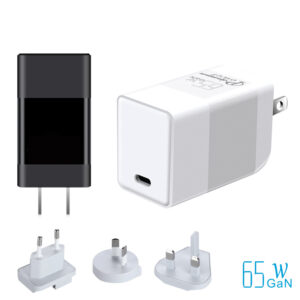WEP-65-C 65-W-GaN-Ladegerät mit EU-, UK-, US-, AU-Stecker