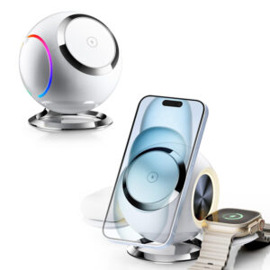 W368 3-in-1-Faltbares Wireless-Ladegerät „Space Capsule“