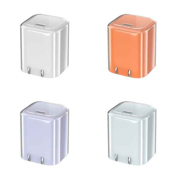 Ice Cube fast charging adapter with compact size and vibrant color options Ice Cube fast charging adapter with compact size and vibrant color options